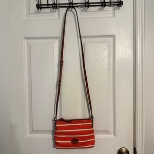 Dooney & Bourke Orange & White Crossbody